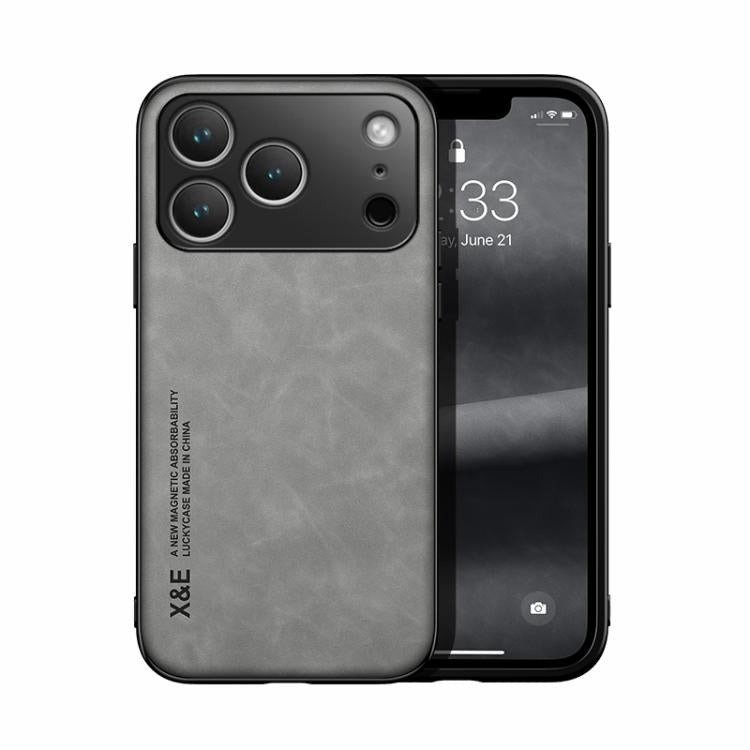 Skin Feel Magnetic Leather Back Phone Case