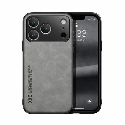 Skin Feel Magnetic Leather Back Phone Case