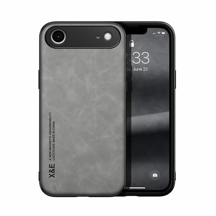 Skin Feel Magnetic Leather Back Phone Case