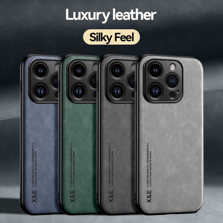 Skin Feel Magnetic Leather Back Phone Case, For iPhone 16e, For iPhone 16 Pro Max, For iPhone 16 ...
