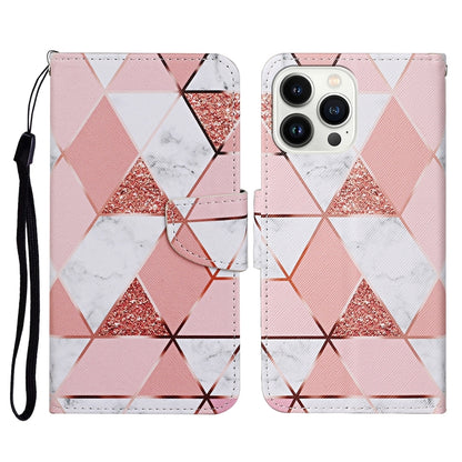 3D Colored Drawing Flip Leather Phone Case, For iPhone 15 Pro, For iPhone 15 Plus, For iPhone 15