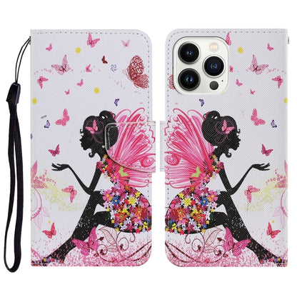 3D Colored Drawing Flip Leather Phone Case, For iPhone 15 Pro, For iPhone 15 Plus, For iPhone 15
