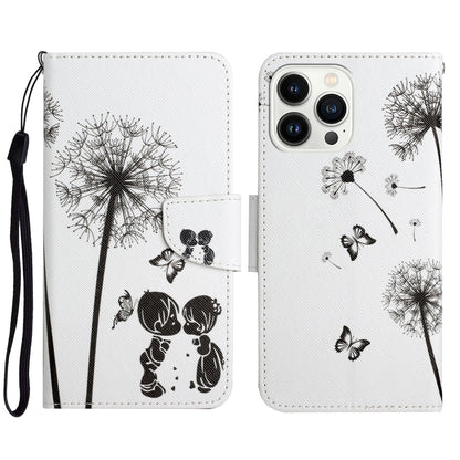 3D Colored Drawing Flip Leather Phone Case, For iPhone 15 Pro, For iPhone 15 Plus, For iPhone 15