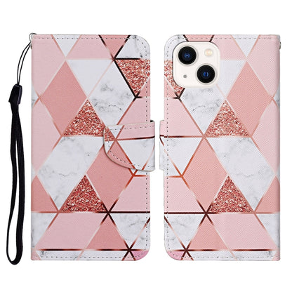 3D Colored Drawing Flip Leather Phone Case, For iPhone 15 Pro, For iPhone 15 Plus, For iPhone 15