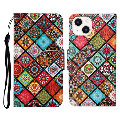 3D Colored Drawing Flip Leather Phone Case, For iPhone 15 Pro, For iPhone 15 Plus, For iPhone 15