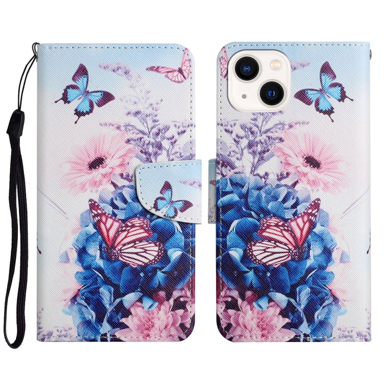 3D Colored Drawing Flip Leather Phone Case, For iPhone 15 Pro, For iPhone 15 Plus, For iPhone 15