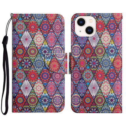 3D Colored Drawing Flip Leather Phone Case, For iPhone 15 Pro, For iPhone 15 Plus, For iPhone 15