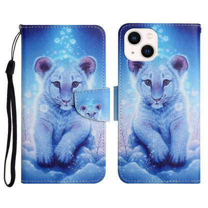 3D Colored Drawing Flip Leather Phone Case, For iPhone 15 Pro, For iPhone 15 Plus, For iPhone 15