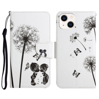 3D Colored Drawing Flip Leather Phone Case, For iPhone 15 Pro, For iPhone 15 Plus, For iPhone 15