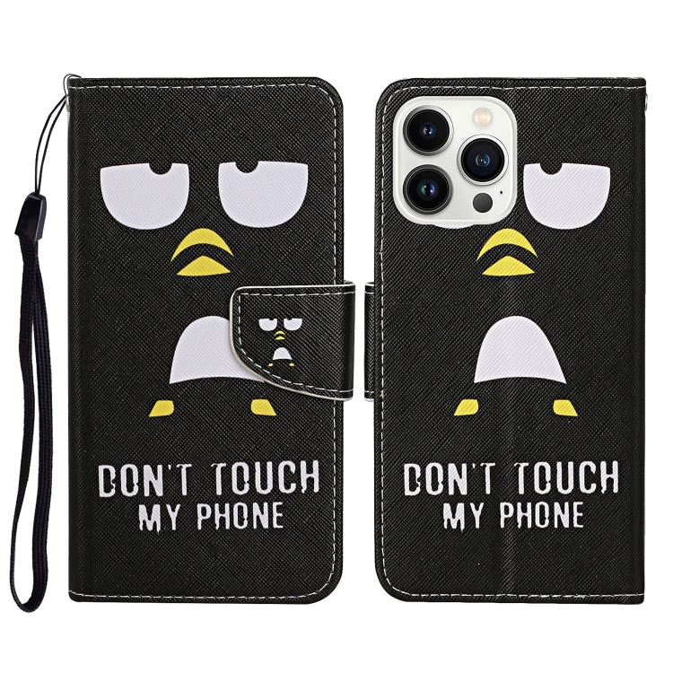 3D Colored Drawing Flip Leather Phone Case, For iPhone 16 Pro Max, For iPhone 16 Pro�������������...