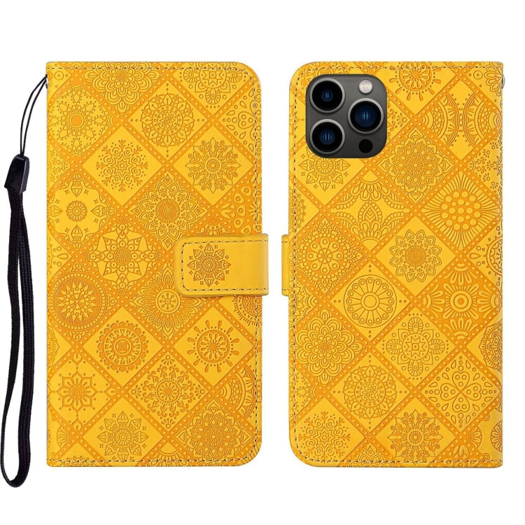 Ethnic Style Embossed Pattern Leather Phone Case, For iPhone 16e, For iPhone 16 Pro Max����������...