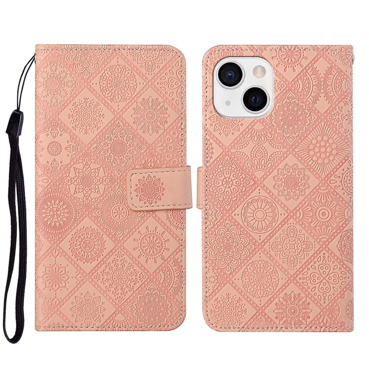 Ethnic Style Embossed Pattern Leather Phone Case, For iPhone 16e, For iPhone 16 Pro Max����������...