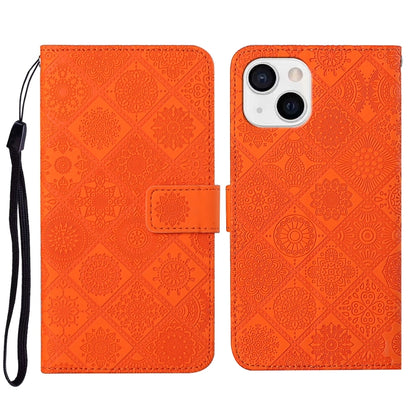 Ethnic Style Embossed Pattern Leather Phone Case, For iPhone 16e, For iPhone 16 Pro Max����������...