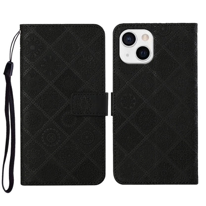 Ethnic Style Embossed Pattern Leather Phone Case, For iPhone 16e, For iPhone 16 Pro Max����������...