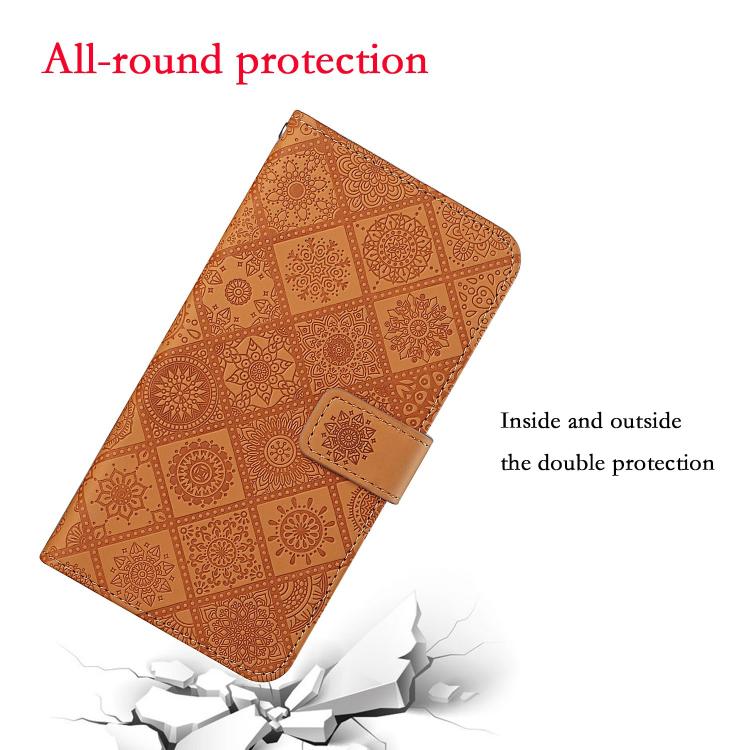 Ethnic Style Embossed Pattern Leather Phone Case, For iPhone 16e, For iPhone 16 Pro Max����������...