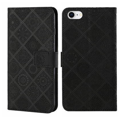 Ethnic Style Embossed Pattern Leather Phone Case, For iPhone 16e, For iPhone 16 Pro Max����������...