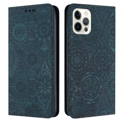 Ethnic Embossed Adsorption Leather Phone Case, For iPhone 16e, For iPhone 16 Pro Max�������������...