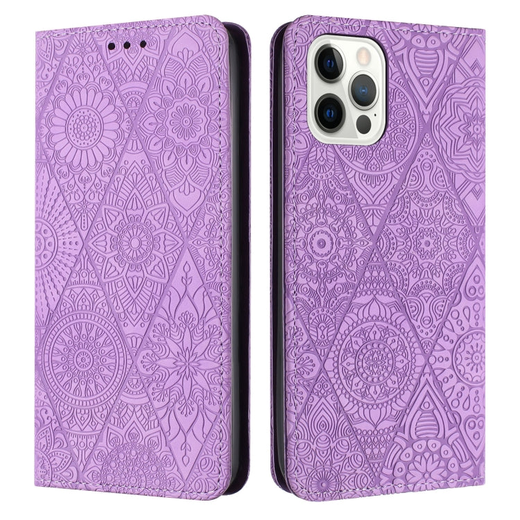 Ethnic Embossed Adsorption Leather Phone Case, For iPhone 16e, For iPhone 16 Pro Max�������������...
