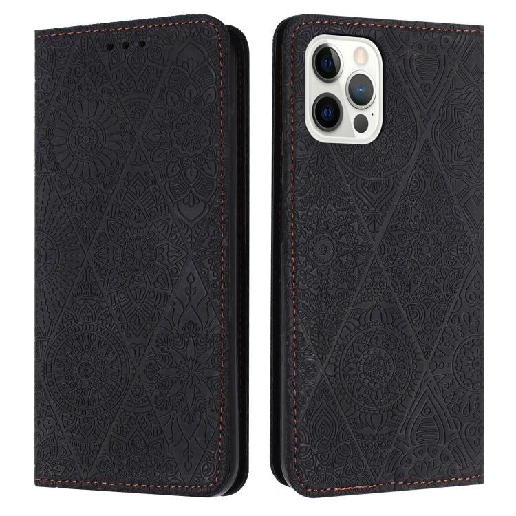 Ethnic Embossed Adsorption Leather Phone Case, For iPhone 16e, For iPhone 16 Pro Max�������������...