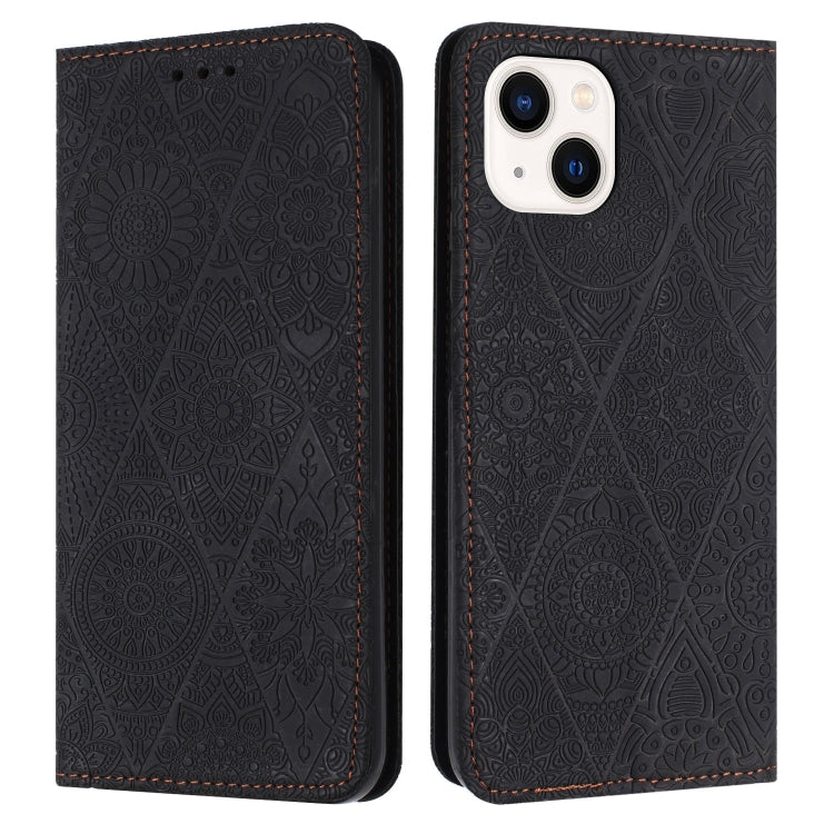 Ethnic Embossed Adsorption Leather Phone Case, For iPhone 16e, For iPhone 16 Pro Max�������������...