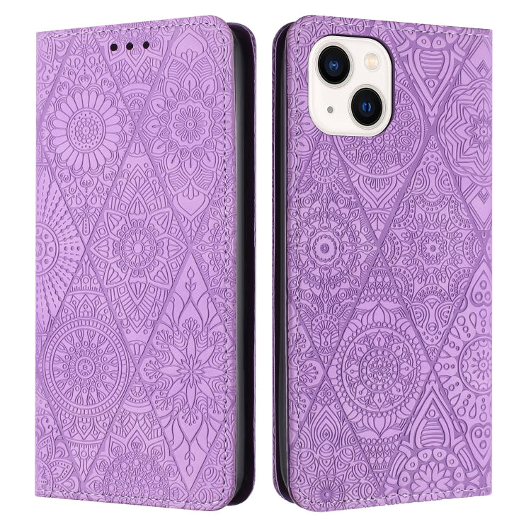 Ethnic Embossed Adsorption Leather Phone Case, For iPhone 16e, For iPhone 16 Pro Max�������������...