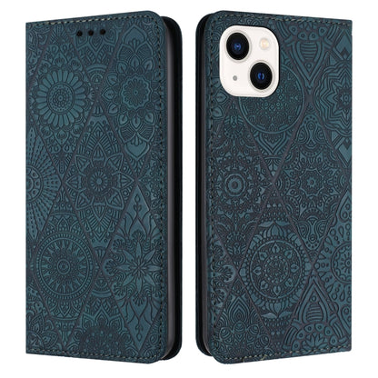 Ethnic Embossed Adsorption Leather Phone Case, For iPhone 16e, For iPhone 16 Pro Max�������������...
