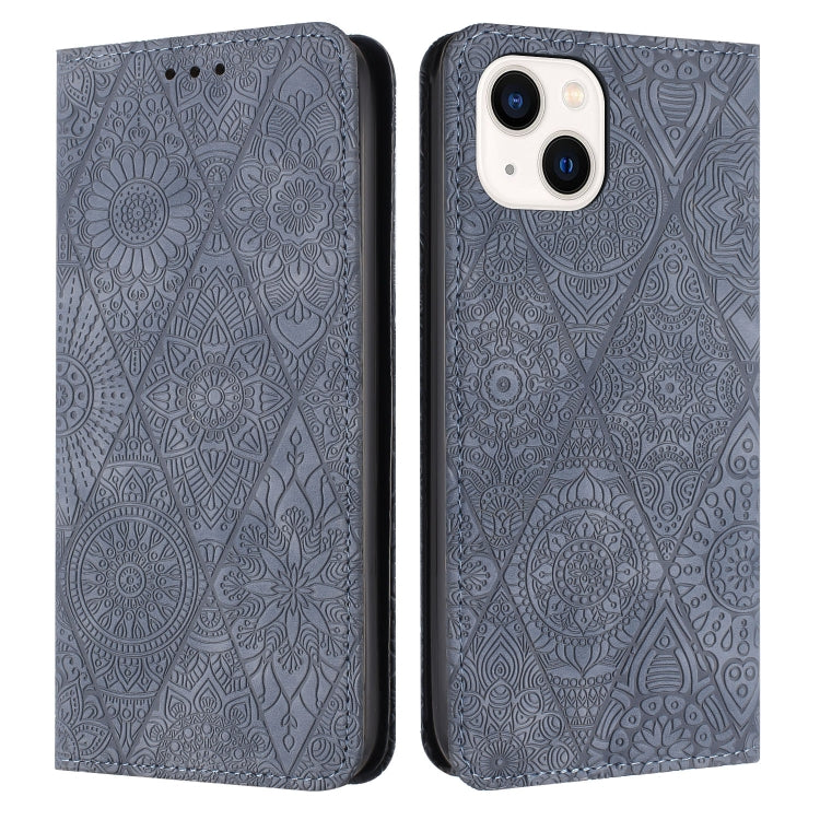 Ethnic Embossed Adsorption Leather Phone Case, For iPhone 16e, For iPhone 16 Pro Max�������������...