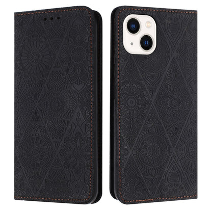 Ethnic Embossed Adsorption Leather Phone Case, For iPhone 16e, For iPhone 16 Pro Max�������������...