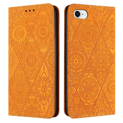 Ethnic Embossed Adsorption Leather Phone Case, For iPhone 16e, For iPhone 16 Pro Max�������������...