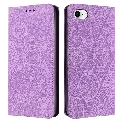 Ethnic Embossed Adsorption Leather Phone Case, For iPhone 16e, For iPhone 16 Pro Max�������������...