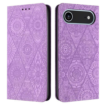 Ethnic Embossed Adsorption Leather Phone Case
