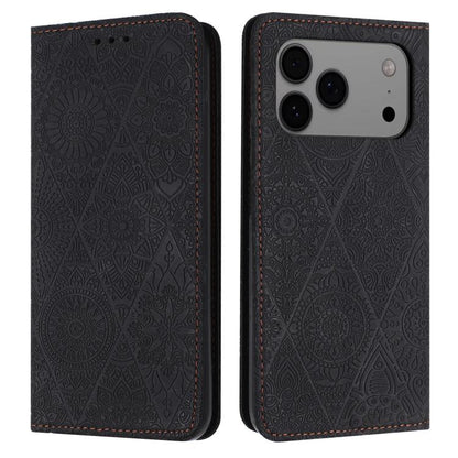 Ethnic Embossed Adsorption Leather Phone Case