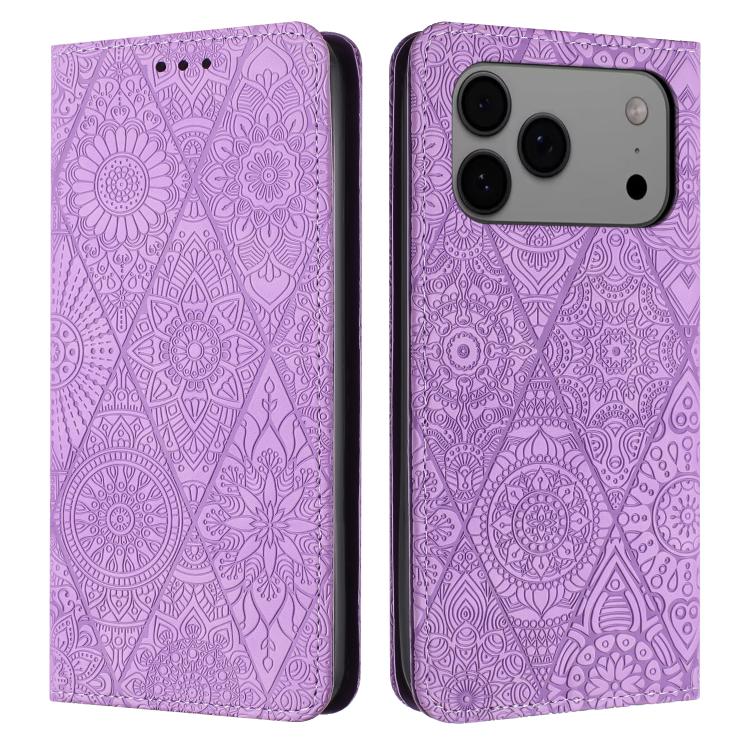 Ethnic Embossed Adsorption Leather Phone Case