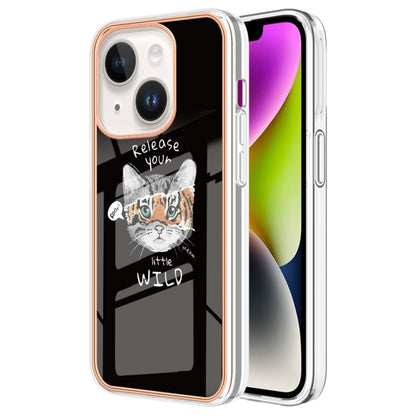 Electroplating Marble Dual-side IMD Phone Case, For iPhone 16 Pro Max, For iPhone 16 Pro���������...