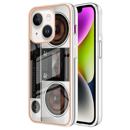 Electroplating Marble Dual-side IMD Phone Case, For iPhone 16 Pro Max, For iPhone 16 Pro���������...