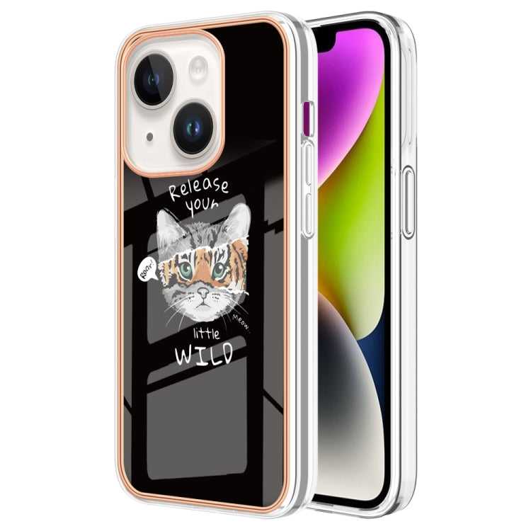 Electroplating Marble Dual-side IMD Phone Case, For iPhone 16 Pro Max, For iPhone 16 Pro���������...