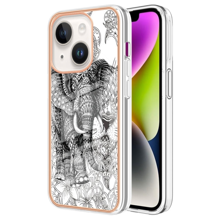 Electroplating Marble Dual-side IMD Phone Case, For iPhone 16 Pro Max, For iPhone 16 Pro���������...