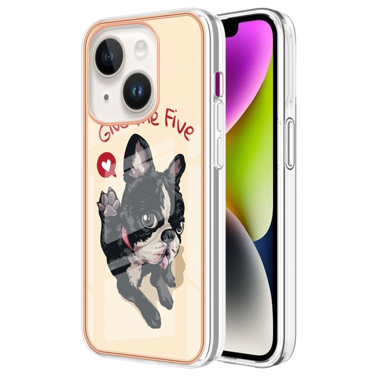 Electroplating Marble Dual-side IMD Phone Case, For iPhone 16 Pro Max, For iPhone 16 Pro���������...