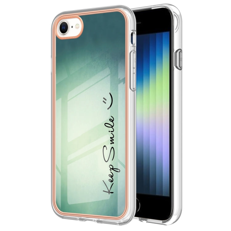 Electroplating Marble Dual-side IMD Phone Case, For iPhone SE 2022 / SE 2020 / 8 / 7�������������...