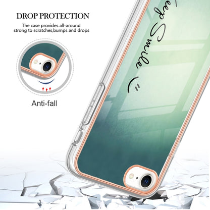 Electroplating Marble Dual-side IMD Phone Case, For iPhone SE 2022 / SE 2020 / 8 / 7�������������...