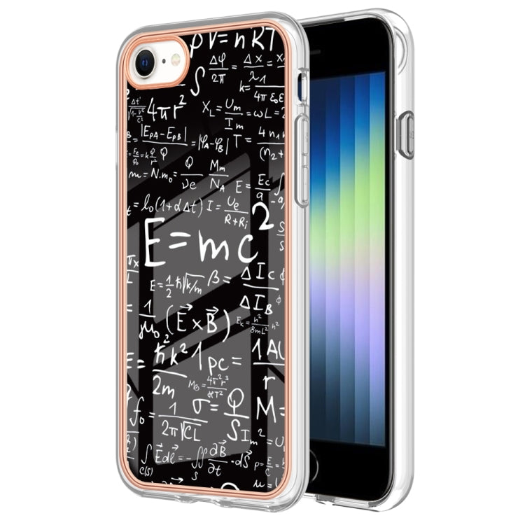 Electroplating Marble Dual-side IMD Phone Case, For iPhone SE 2022 / SE 2020 / 8 / 7�������������...