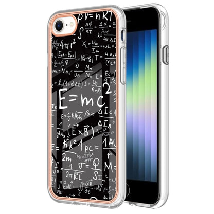 Electroplating Marble Dual-side IMD Phone Case, For iPhone SE 2022 / SE 2020 / 8 / 7�������������...
