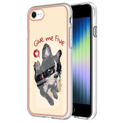 Electroplating Marble Dual-side IMD Phone Case, For iPhone SE 2022 / SE 2020 / 8 / 7�������������...