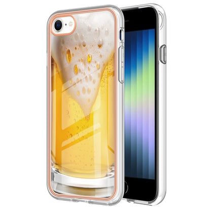 Electroplating Marble Dual-side IMD Phone Case, For iPhone SE 2022 / SE 2020 / 8 / 7�������������...