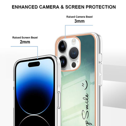 Electroplating Marble Dual-side IMD Phone Case, For iPhone 16 Pro Max, For iPhone 16 Pro���������...