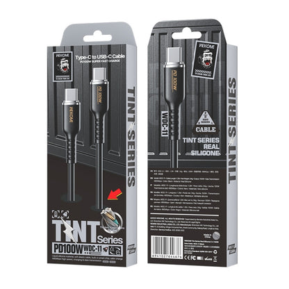 WK WDC-11 100W USB-C/Type-C to USB-C/Type-C Silicone Data Cable, Length: 1.2m, WDC-11