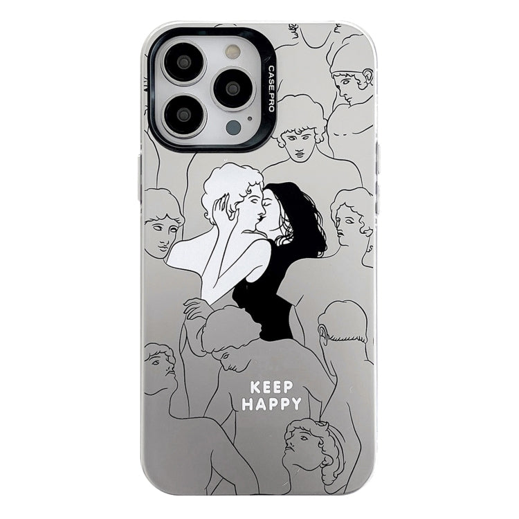 Electroplated Silver Series PC Protective Phone Case, For iPhone 15 Pro, For iPhone 15 Plus������...