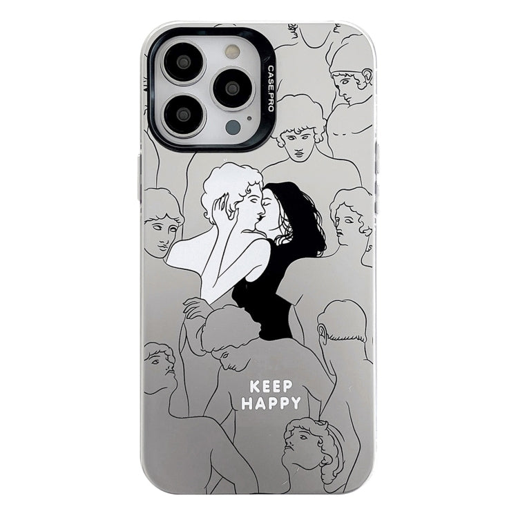 Electroplated Silver Series PC Protective Phone Case, For iPhone 16 Pro Max, For iPhone 16 Pro���...