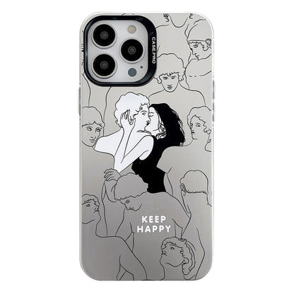 Electroplated Silver Series PC Protective Phone Case, For iPhone 16 Pro Max, For iPhone 16 Pro���...