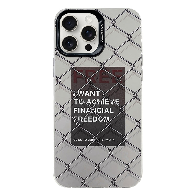 Electroplated Silver Series PC Protective Phone Case, For iPhone 16 Pro Max, For iPhone 16 Pro���...